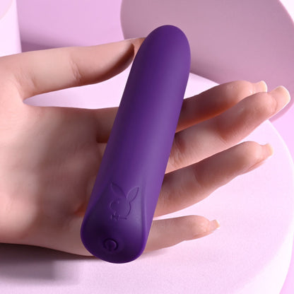 Playboy Pleasure ONE & ONLY - Purple 12 cm USB Rechargeable Bullet Playboy Pleasure