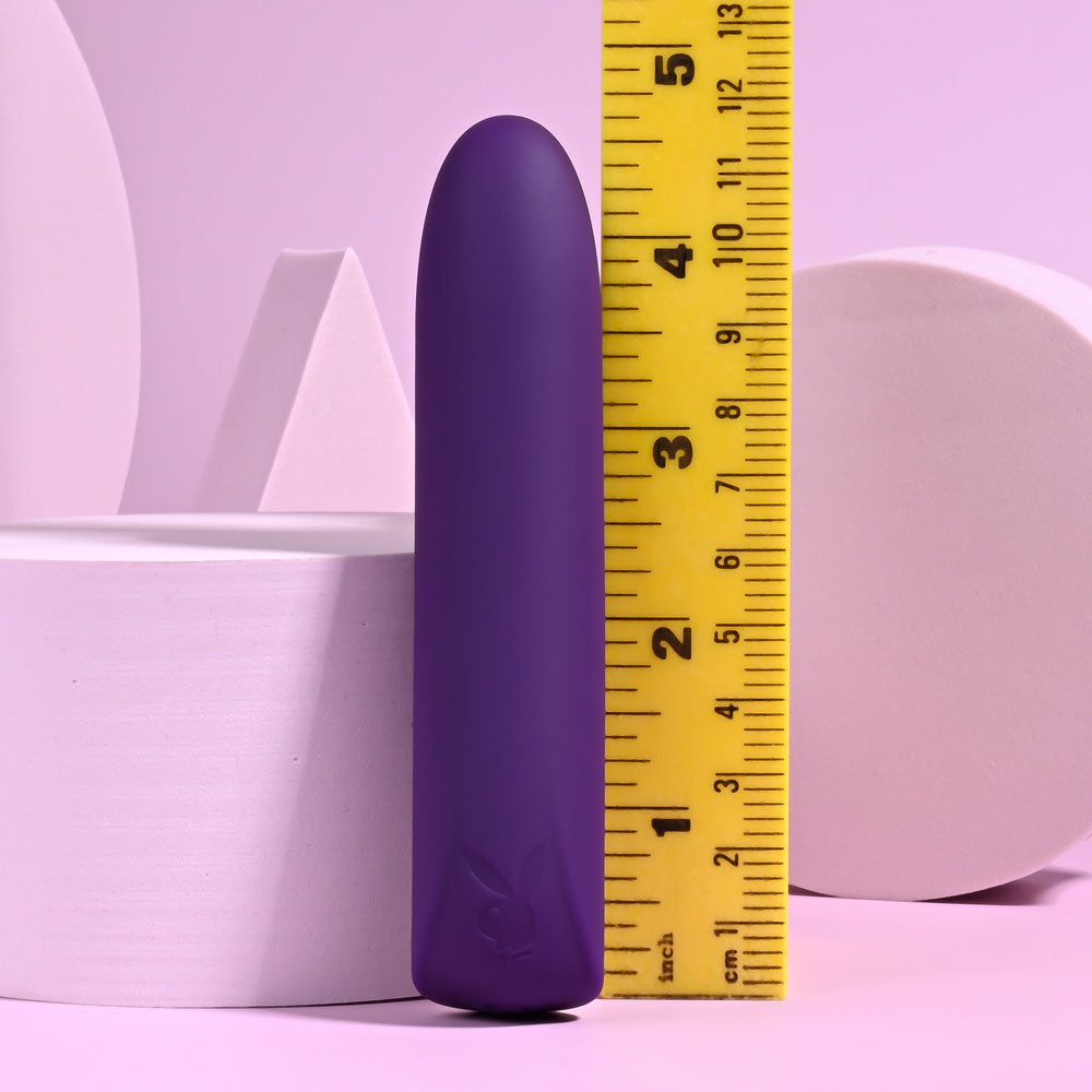 Playboy Pleasure ONE & ONLY - Purple 12 cm USB Rechargeable Bullet Playboy Pleasure