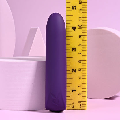 Playboy Pleasure ONE & ONLY - Purple 12 cm USB Rechargeable Bullet Playboy Pleasure