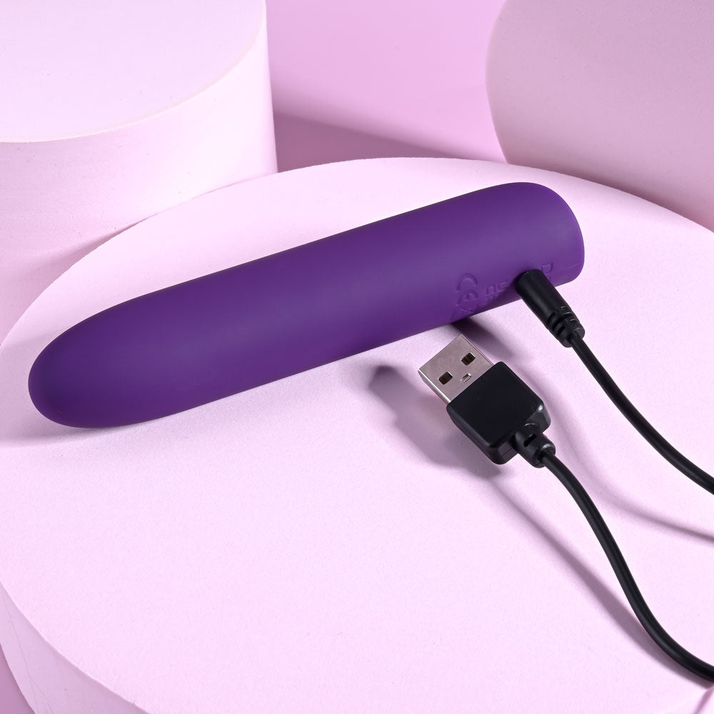 Playboy Pleasure ONE & ONLY - Purple 12 cm USB Rechargeable Bullet Playboy Pleasure