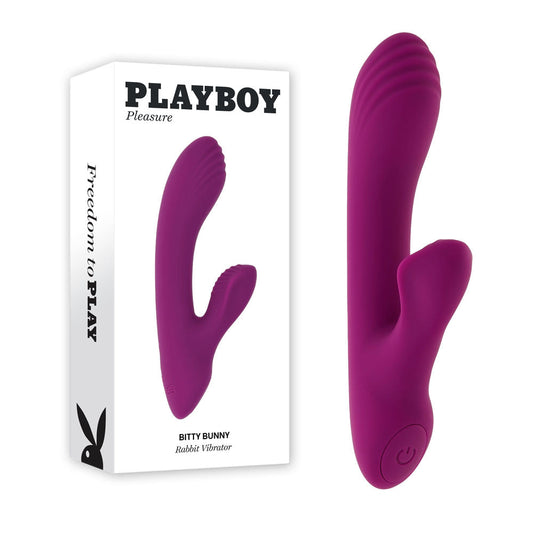 Playboy Pleasure BITTY BUNNY - Purple 14.7 cm USB Rechargeable Rabbit Vibrator Playboy Pleasure