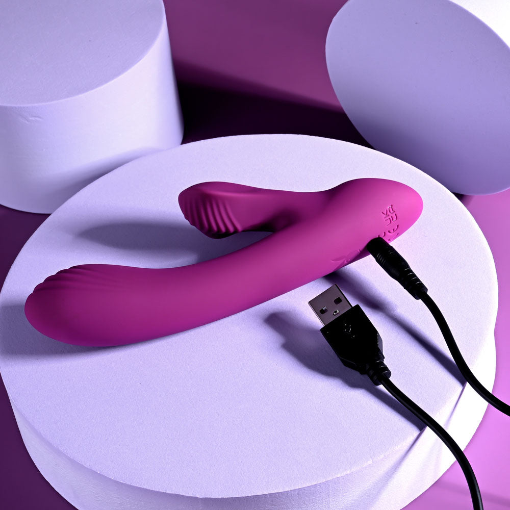 Playboy Pleasure BITTY BUNNY - Purple 14.7 cm USB Rechargeable Rabbit Vibrator Playboy Pleasure