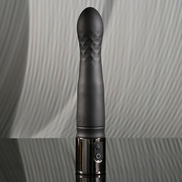 Playboy Pleasure PLEASURE ZONE - Black 21.4 cm Rechargeable Vibrator with USB Charging Dock Playboy Pleasure