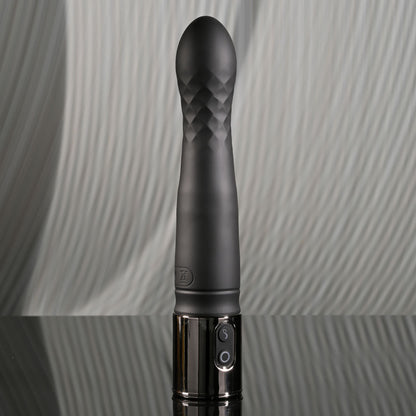 Playboy Pleasure PLEASURE ZONE - Black 21.4 cm Rechargeable Vibrator with USB Charging Dock Playboy Pleasure