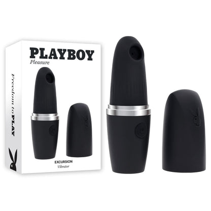 Playboy Pleasure EXCURSION - Black 14.2 cm USB Rechargeable Suction Stimulator Playboy Pleasure