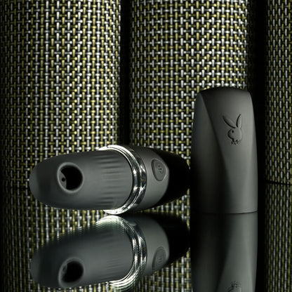 Playboy Pleasure EXCURSION - Black 14.2 cm USB Rechargeable Suction Stimulator Playboy Pleasure