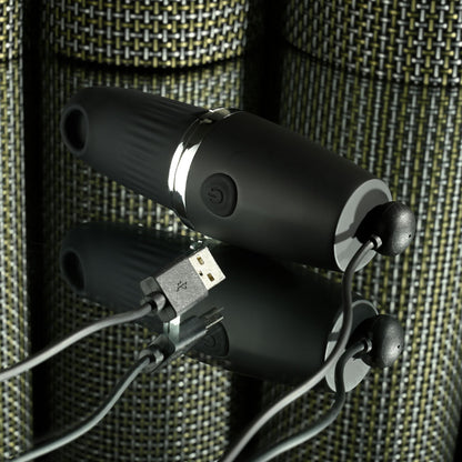 Playboy Pleasure EXCURSION - Black 14.2 cm USB Rechargeable Suction Stimulator Playboy Pleasure