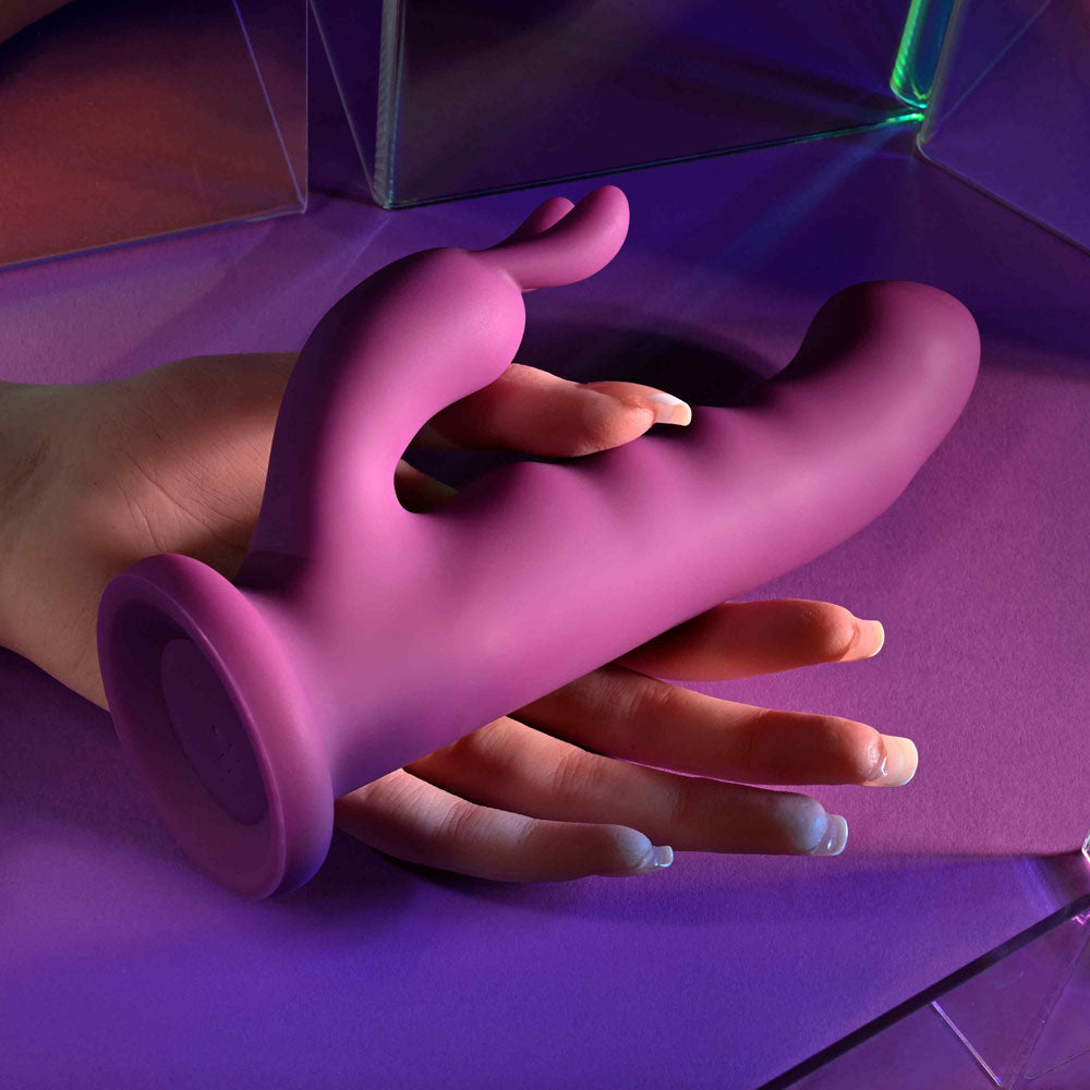 Playboy Pleasure FLUFFLE - Purple 19.7 cm USB Rechargeable Rabbit Vibrator Playboy Pleasure