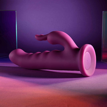 Playboy Pleasure FLUFFLE - Purple 19.7 cm USB Rechargeable Rabbit Vibrator Playboy Pleasure