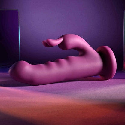 Playboy Pleasure FLUFFLE - Purple 19.7 cm USB Rechargeable Rabbit Vibrator Playboy Pleasure