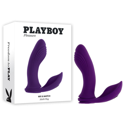 Playboy Pleasure MIX & MATCH - Purple USB Rechargeable with C-Ring Attachment Playboy Pleasure