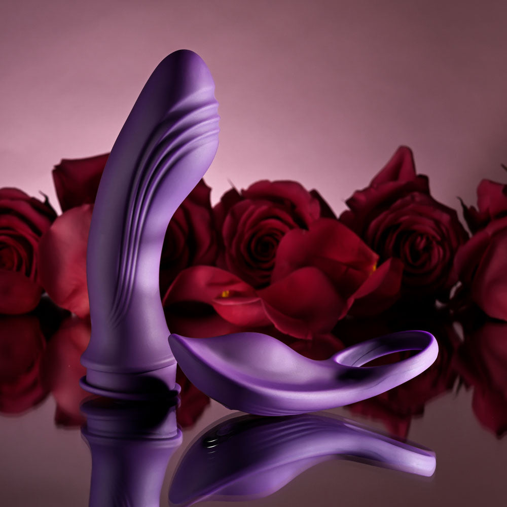 Playboy Pleasure MIX & MATCH - Purple USB Rechargeable with C-Ring Attachment Playboy Pleasure