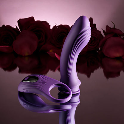 Playboy Pleasure MIX & MATCH - Purple USB Rechargeable with C-Ring Attachment Playboy Pleasure