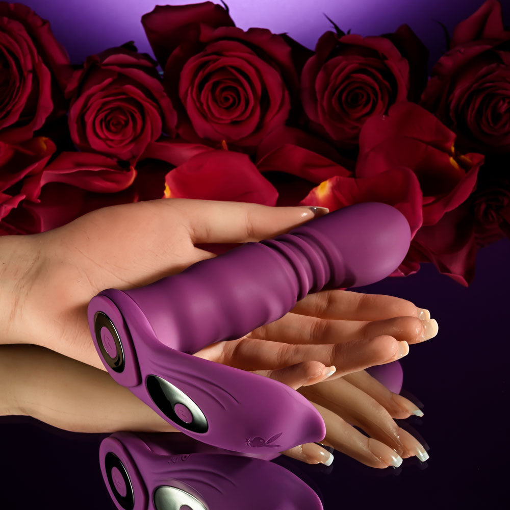 Playboy Pleasure MATCH PLAY - Pink USB Rechargeable with C-Ring Attachment Playboy Pleasure