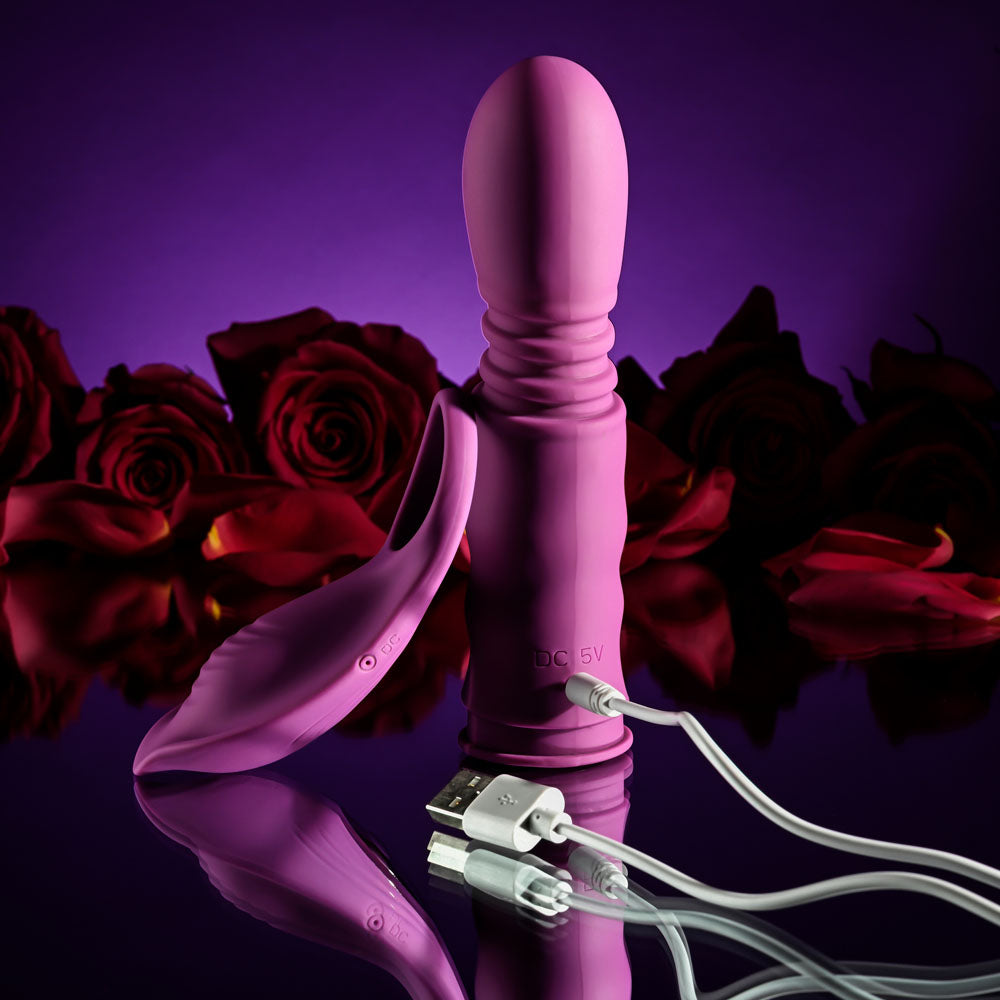 Playboy Pleasure MATCH PLAY - Pink USB Rechargeable with C-Ring Attachment Playboy Pleasure