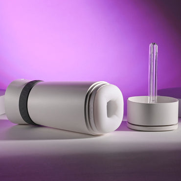 Playboy Pleasure TWIST & STROKE - White USB Rechargeable Heating Stroker with UV Cleaning Playboy Pleasure