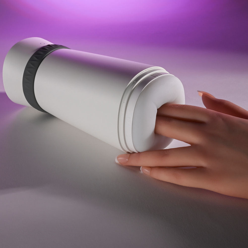 Playboy Pleasure TWIST & STROKE - White USB Rechargeable Heating Stroker with UV Cleaning Playboy Pleasure