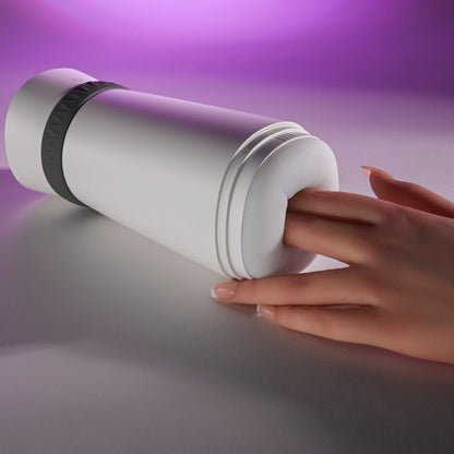 Playboy Pleasure TWIST & STROKE - White USB Rechargeable Heating Stroker with UV Cleaning Playboy Pleasure