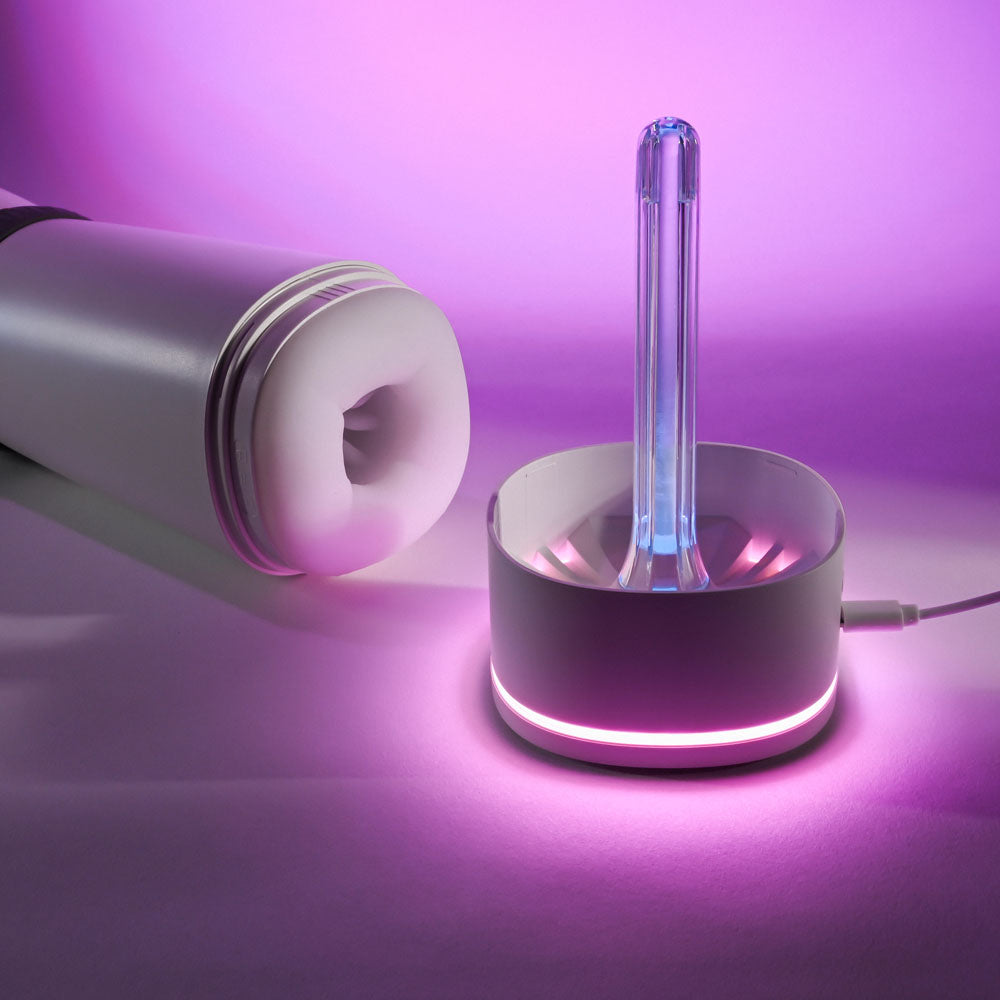 Playboy Pleasure TWIST & STROKE - White USB Rechargeable Heating Stroker with UV Cleaning Playboy Pleasure