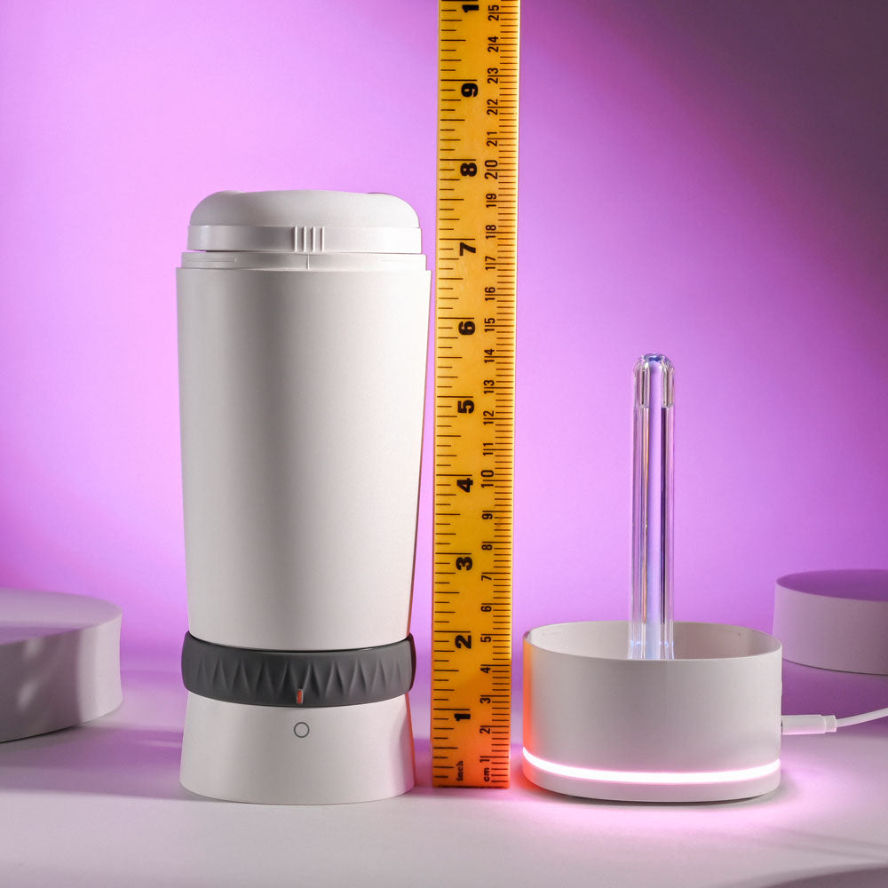 Playboy Pleasure TWIST & STROKE - White USB Rechargeable Heating Stroker with UV Cleaning Playboy Pleasure