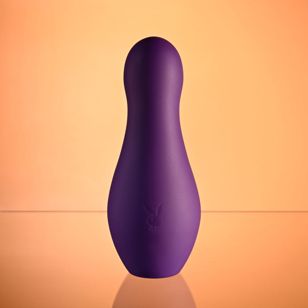 Playboy Pleasure THE JET SET - VIBRATOR - Purple 10.2 cm Vibrator with Self Charging Case Playboy Pleasure
