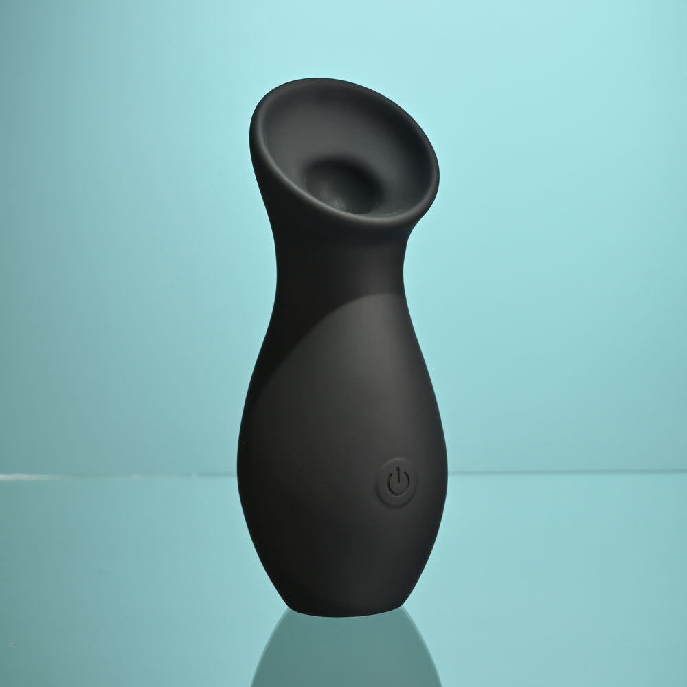 Playboy Pleasure THE JET SET - SUCKER - Black 10.3 cm Sucking Stimulator with Rechargeable Charging Case Playboy Pleasure