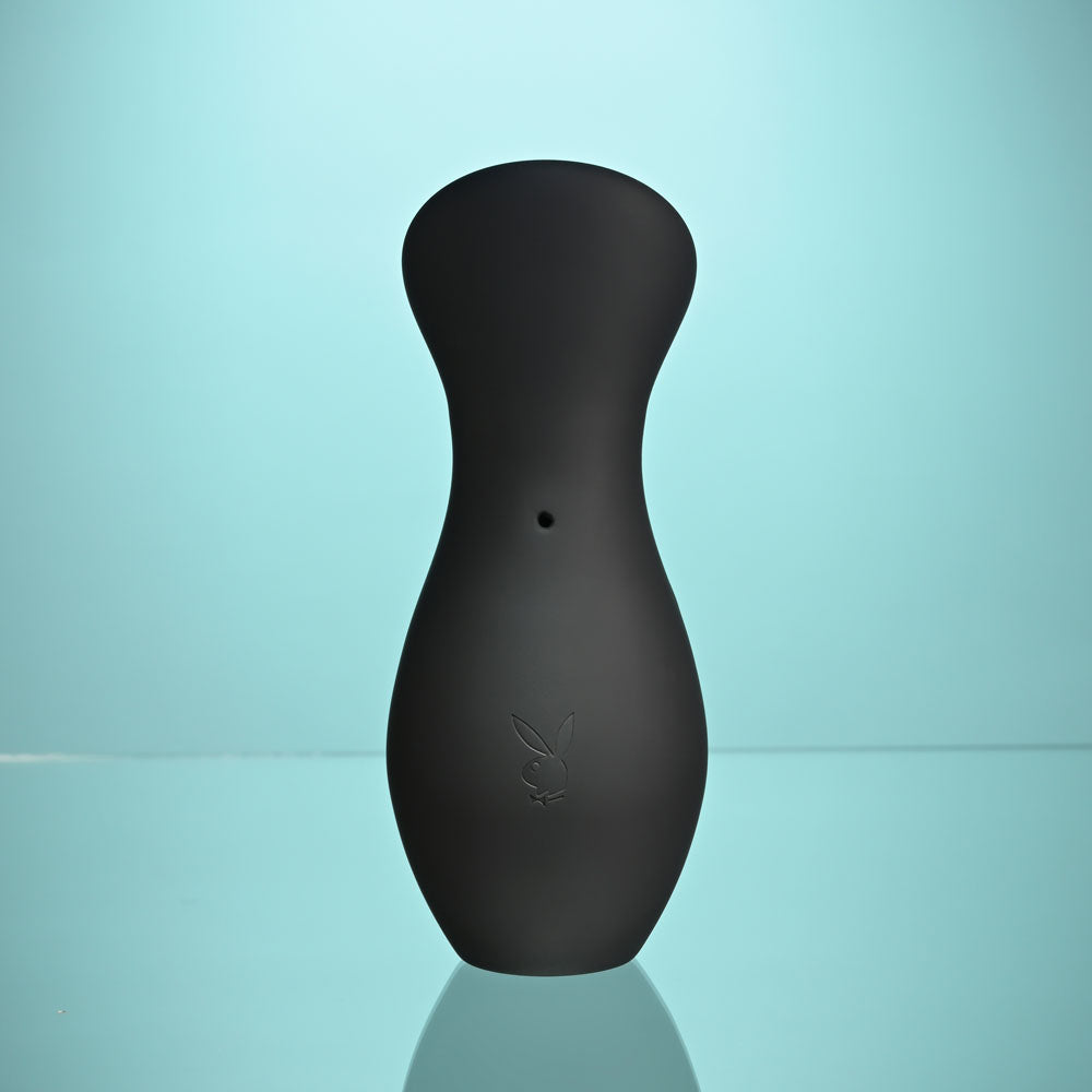 Playboy Pleasure THE JET SET - SUCKER - Black 10.3 cm Sucking Stimulator with Rechargeable Charging Case Playboy Pleasure