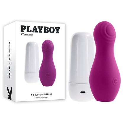 Playboy Pleasure THE JET SET - TAPPING - Purple 10.2 cm Tapping Stimulator with Charging Case Playboy Pleasure