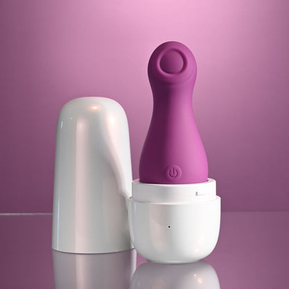 Playboy Pleasure THE JET SET - TAPPING - Purple 10.2 cm Tapping Stimulator with Charging Case Playboy Pleasure