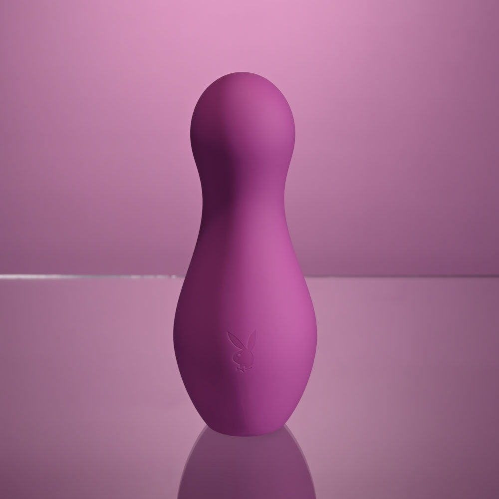 Playboy Pleasure THE JET SET - TAPPING - Purple 10.2 cm Tapping Stimulator with Charging Case Playboy Pleasure