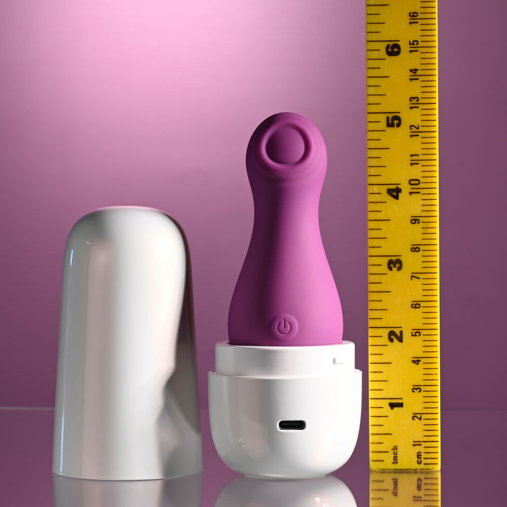 Playboy Pleasure THE JET SET - TAPPING - Purple 10.2 cm Tapping Stimulator with Charging Case Playboy Pleasure