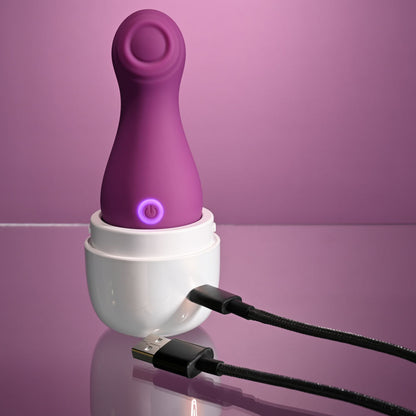 Playboy Pleasure THE JET SET - TAPPING - Purple 10.2 cm Tapping Stimulator with Charging Case Playboy Pleasure
