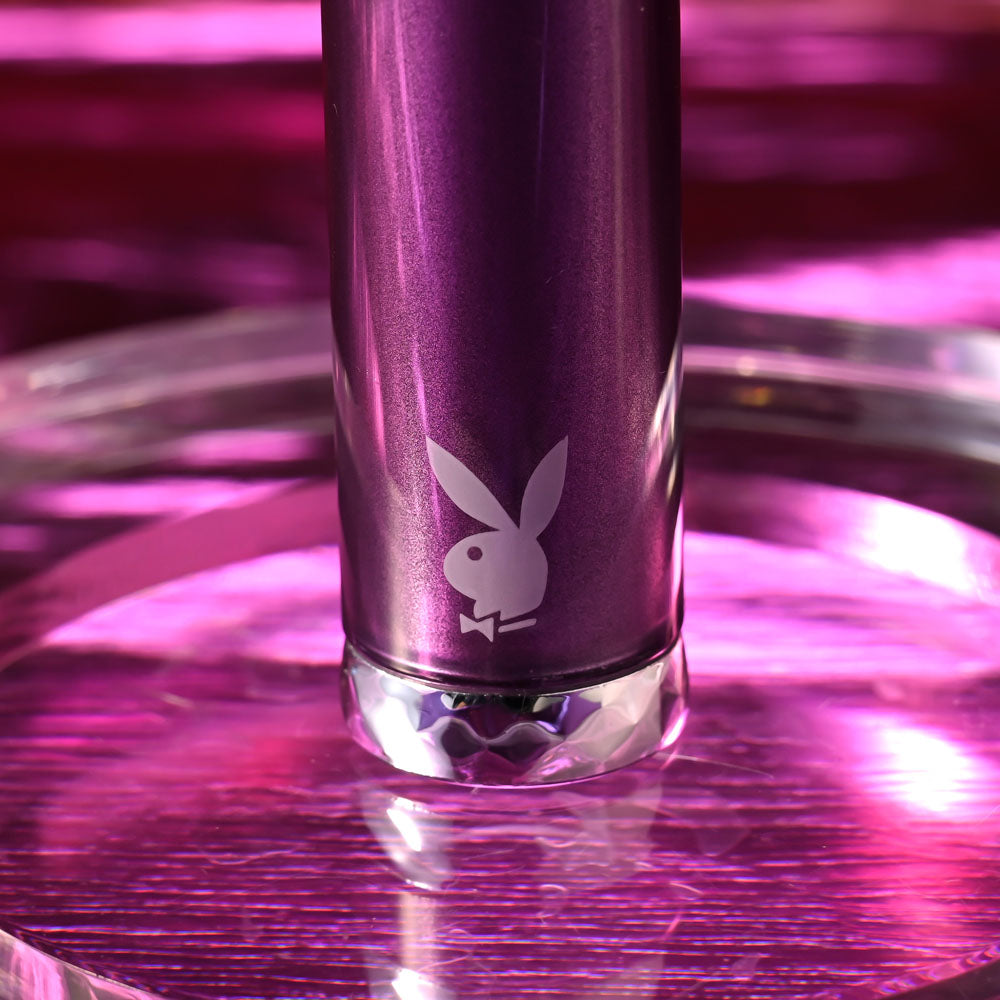 Playboy Pleasure AMETHYST - Purple 12.4 cm USB Rechargeable Glass Tipped Mini Vibrator Playboy Pleasure