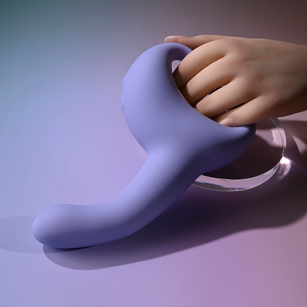 Playboy Pleasure NICE TO MEET YOU - Purple 19.5 cm USB Rechargeable Vibrator Playboy Pleasure