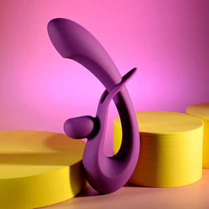 Playboy Pleasure CHA CHA SLIDE - Purple 20 cm USB Rechargeable Rabbit Vibrator Playboy Pleasure
