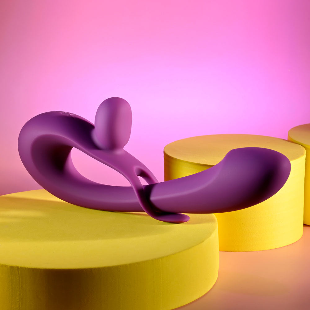 Playboy Pleasure CHA CHA SLIDE - Purple 20 cm USB Rechargeable Rabbit Vibrator Playboy Pleasure