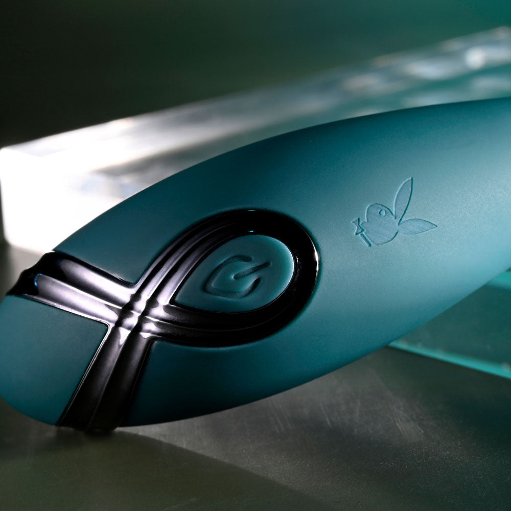 Playboy Pleasure PINPOINT PERFECTION - Green 19.3 cm USB Rechargeable Poseable Vibrator Playboy Pleasure