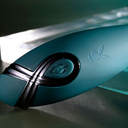 Playboy Pleasure PINPOINT PERFECTION - Green 19.3 cm USB Rechargeable Poseable Vibrator Playboy Pleasure