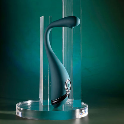 Playboy Pleasure PINPOINT PERFECTION - Green 19.3 cm USB Rechargeable Poseable Vibrator Playboy Pleasure