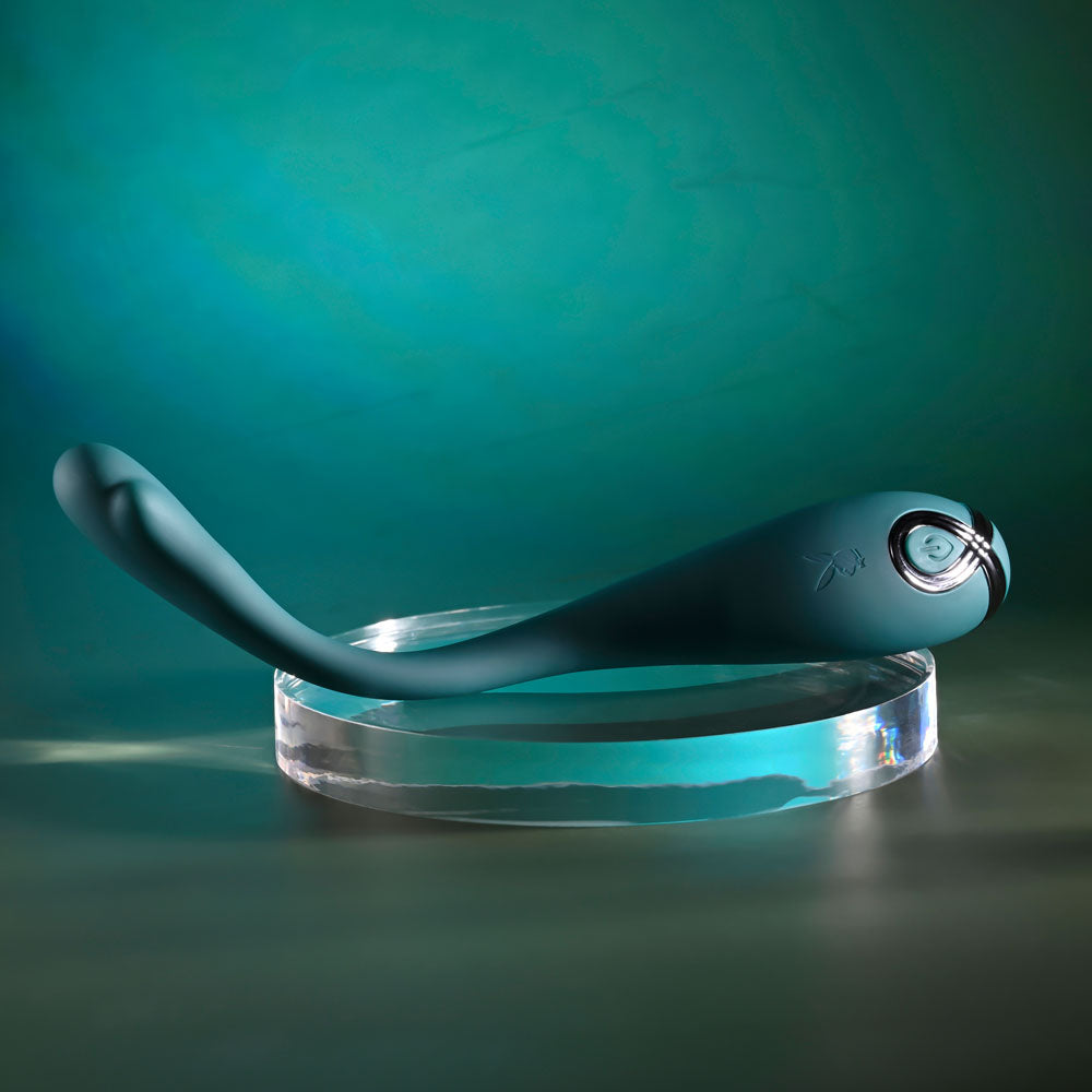 Playboy Pleasure PINPOINT PERFECTION - Green 19.3 cm USB Rechargeable Poseable Vibrator Playboy Pleasure