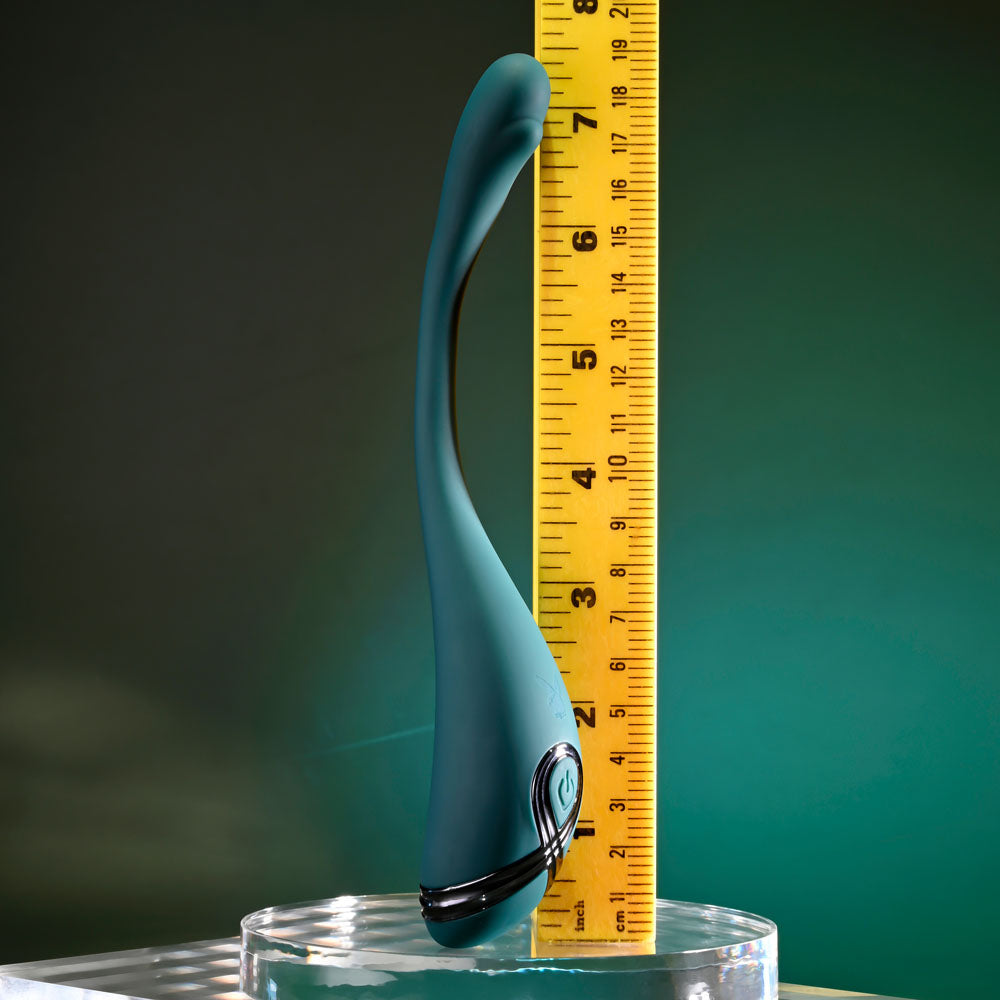 Playboy Pleasure PINPOINT PERFECTION - Green 19.3 cm USB Rechargeable Poseable Vibrator Playboy Pleasure