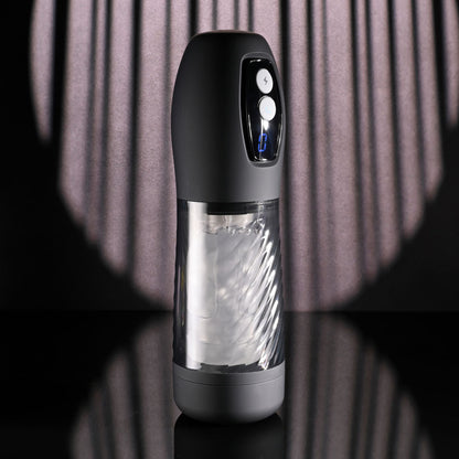 Playboy Pleasure WHIRLWIND - Clear USB Rechargeable Thrusting and Spinning Auto Stroker Playboy Pleasure
