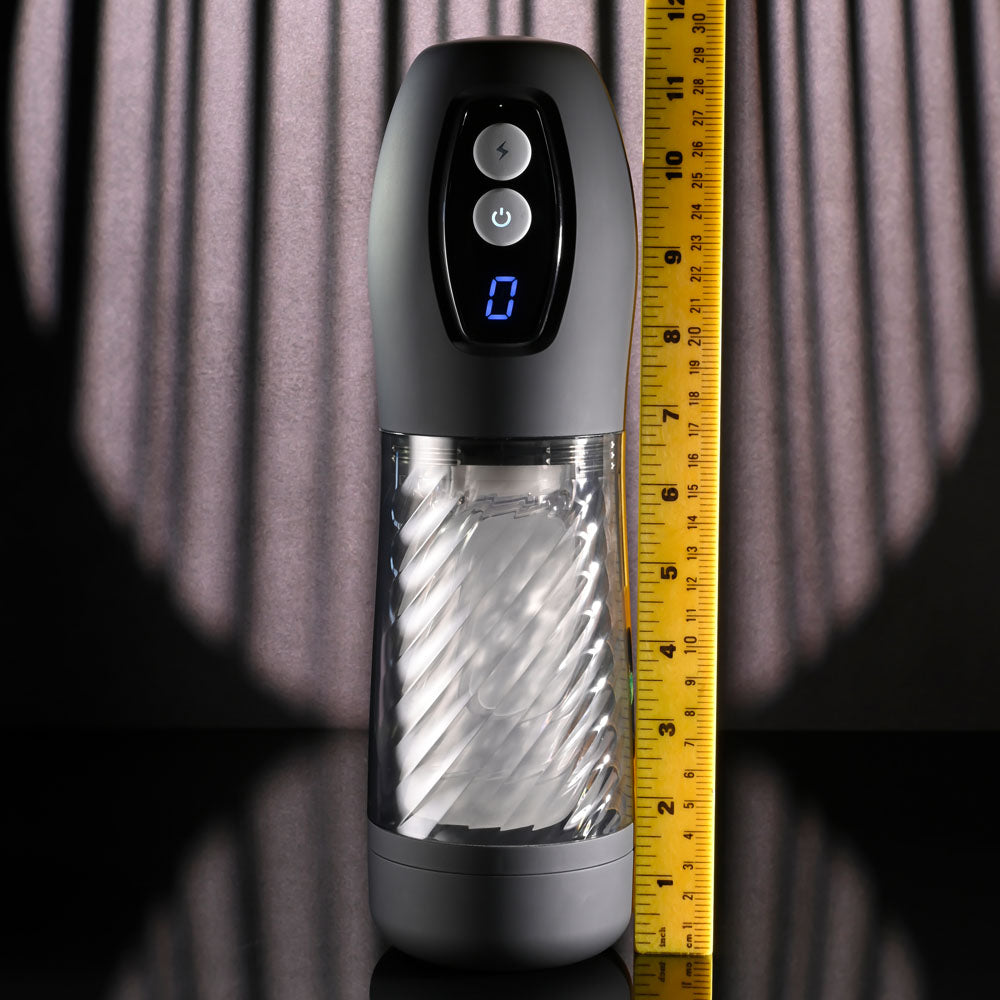 Playboy Pleasure WHIRLWIND - Clear USB Rechargeable Thrusting and Spinning Auto Stroker Playboy Pleasure