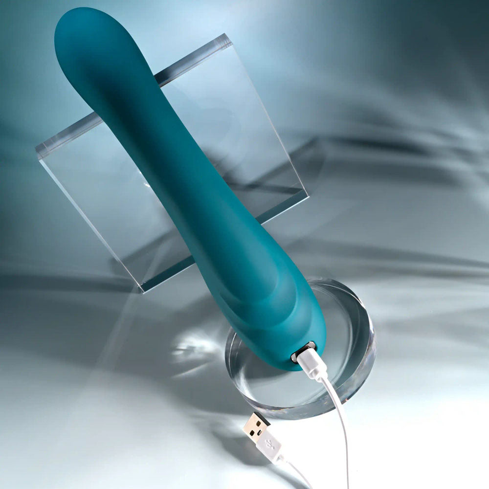 Playboy Pleasure AURELIE - Green 22.7 cm USB Rechargeable Vibrator with Internal Flicker Playboy Pleasure