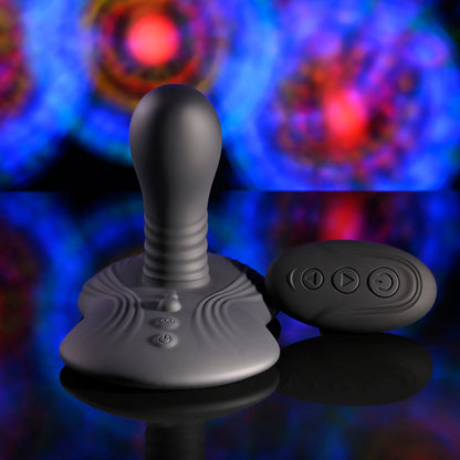 Playboy Pleasure SITTIN & SPINNIN - Black USB Rechargeable Spinning Vibrator & Grinder Pad with Remote Playboy Pleasure