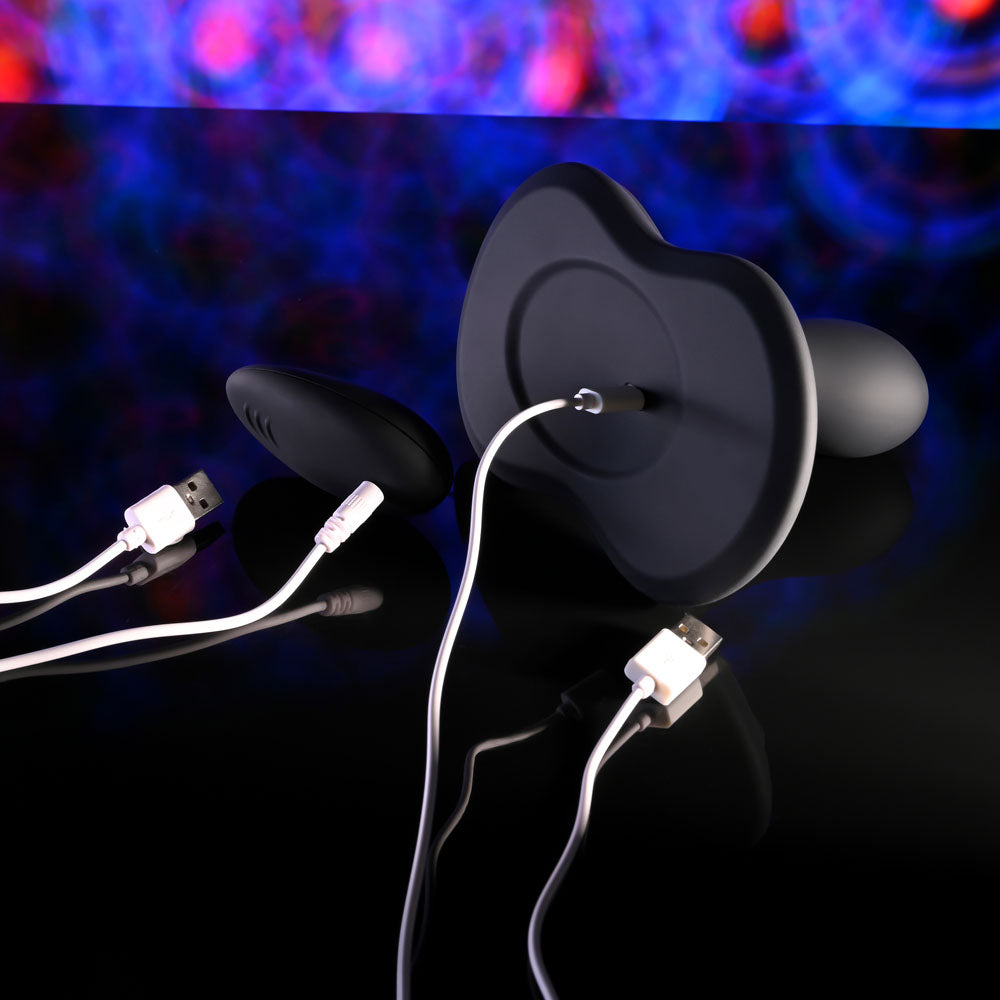 Playboy Pleasure SITTIN & SPINNIN - Black USB Rechargeable Spinning Vibrator & Grinder Pad with Remote Playboy Pleasure