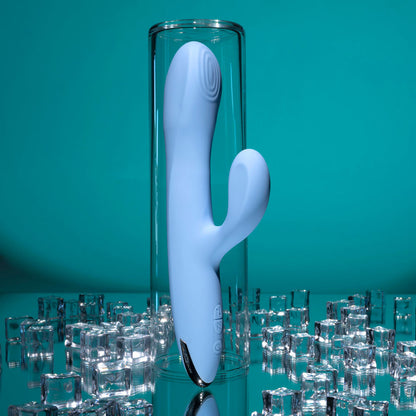 Playboy Pleasure UP AND AWAY - Blue 26.7 cm USB Rechargeable Rabbit Vibrator Playboy Pleasure