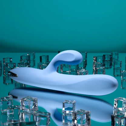 Playboy Pleasure UP AND AWAY - Blue 26.7 cm USB Rechargeable Rabbit Vibrator Playboy Pleasure