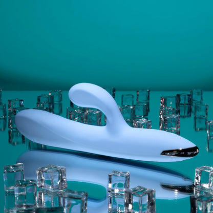 Playboy Pleasure UP AND AWAY - Blue 26.7 cm USB Rechargeable Rabbit Vibrator Playboy Pleasure