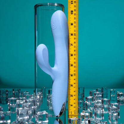 Playboy Pleasure UP AND AWAY - Blue 26.7 cm USB Rechargeable Rabbit Vibrator Playboy Pleasure